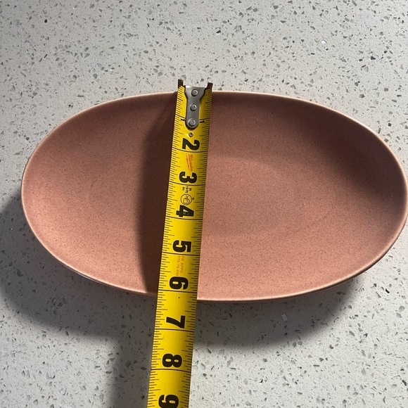 Rustic Oval Ceramic Plate - Picture 3 of 4